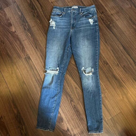 Good American Denim - Good American good waist jeans 12/31 snake skin